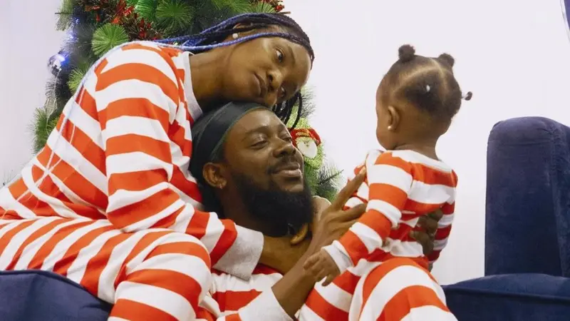 Adekunle Gold and Simi family