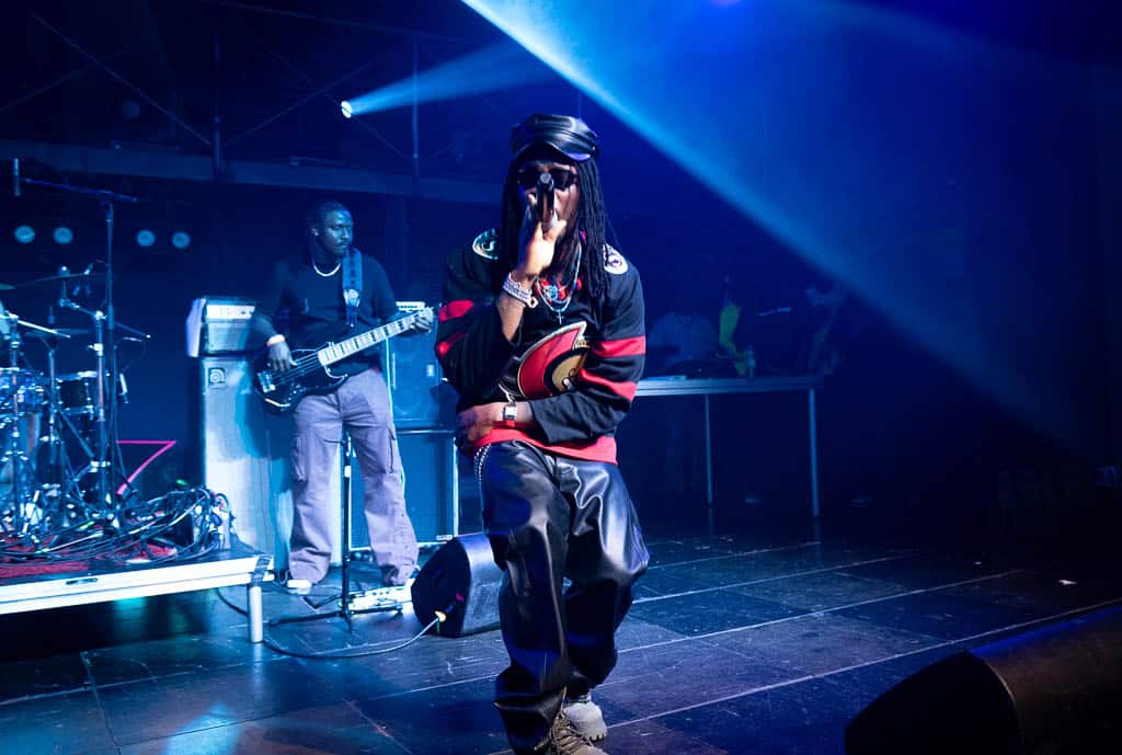 Joeboy performing live on stage