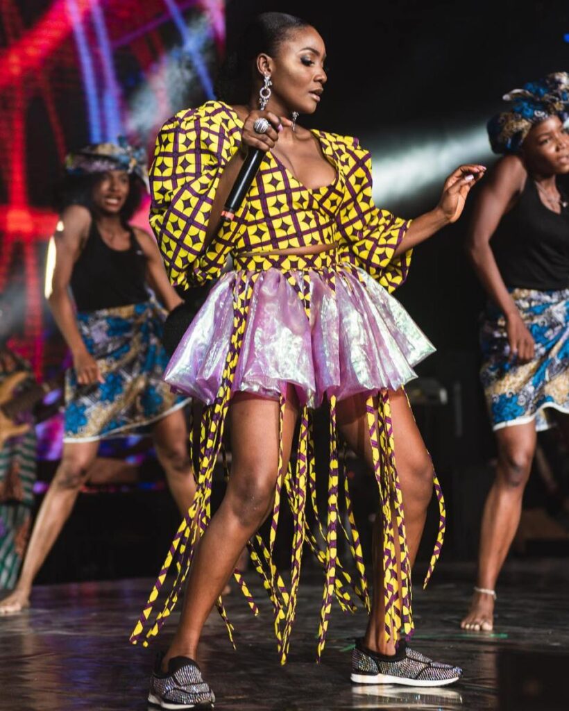 Simi performing live on stage